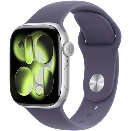 Купить Apple Watch 11 46mm Silver Aluminum Case / Purple Fog Sport Band Apple Watch 11 46mm Silver Aluminum Case / Purple Fog Sport Band