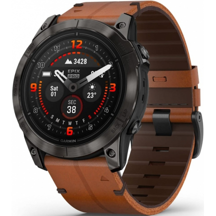 Купить Garmin Epix Pro (Gen 2) Sapphire Edition 51 mm Carbon Grey Brown (010-02804-30) Garmin Epix Pro (Gen 2) Sapphire Edition 51 mm Carbon Grey Brown (010-02804-30)