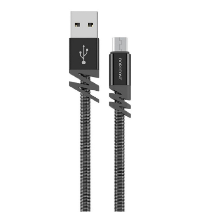 Купить Кабель USB - MicroUSB/ Borofone BX27/ 1M / Черный Кабель USB - MicroUSB/ Borofone BX27/ 1M / Черный