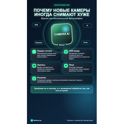 Почему камеры новых смартфонов снимают хуже старых моделей?